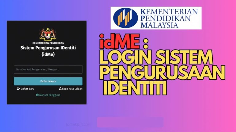 IDME KPM Login Gagal Cara Atasi Masalah Tidak Boleh Log Masuk