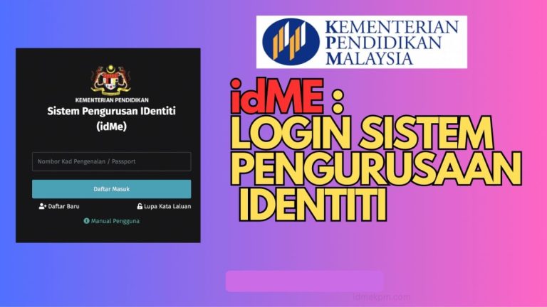 Mesej Ralat IDME KPM Masalah Lazim dan Cara Mengatasinya